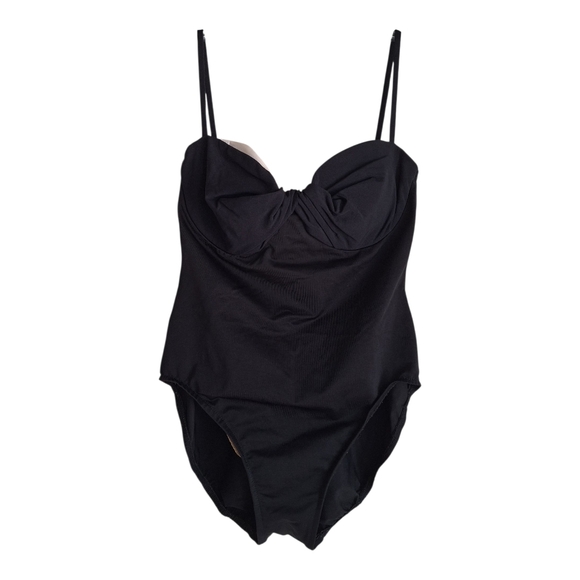 Swim Shaper Other - Vintage Swim Shaper Black One-Piece Swimsuit Sz 14 NWOT